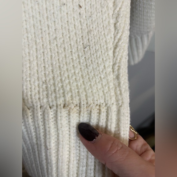 Forever 21 Men’s Cream and Black Shawl Collar Cardigan Canincore Après-Ski M - Picture 4 of 13